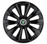 Cumpara ieftin Set 4 Capace Roti Autohelix MSA&reg;, potrivite jantelor de R14, pentru Skoda, model delta negru