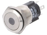 Comutator anti-vandalism EAO SPDT, 3A/240VAC, IP67, iluminare LED