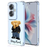 Husa antisoc pentru oppo reno11 f - protectie tpu airbag transparenta stay real