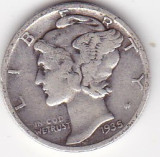 SUA USA 1 DIME 10 Centi 1935, America de Nord, Argint