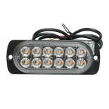 Lampa gabarit LED 12-24V, 12W, galben, 12 LED-uri 110x40x12mm