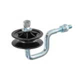 Izolator colt plastic M6 galvanizat rezistent UV pentru fir 6mm