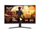 Monitor Gaming AOC C32G42ZE 31.5 inch 1920x1080 260Hz VA Curba 1500R Negru Rosu 3 ani Garantie