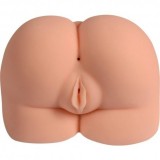 Masturbator Realistic Vagin &amp; Anus Bubble Butt Cherry, TPR, 28cm, Natural - Jucarie Sexuala Barbat