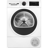 Uscator de rufe Bosch WQG243DMBY, Pompa de caldura, 9 Kg, 14 programe, AutoDry, EcoSilence Drive, AntiVibration, Clasa C, Alb