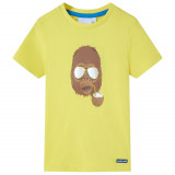 Gossi tricou pentru copii cu maneci scurte, galben, 92
