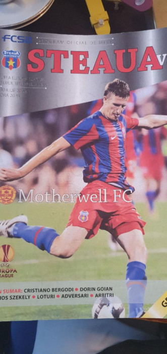 Program fotbal Steaua - Motherwell, 30 iulie 2009