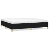 Cumpara ieftin Cadru de pat fara saltea, negru, 200x200 cm, textil