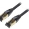 Cablu Patch S/FTP Cat 8 Negru 2m LSZH