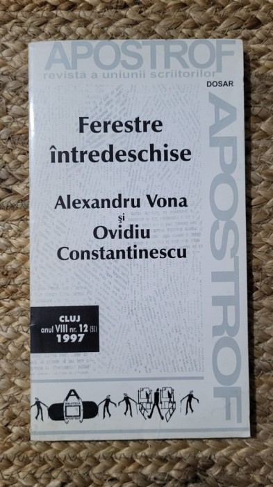 ALEXANDRU VONA - FERESTRE INTREDESCHISE