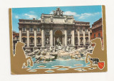 IT2-Carte Postala-ITALIA - Roma, Fontana di Trevi ,circulata 1974
