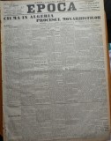 Ziarul Epoca, 1 Noiembrie 1899 ; Ciuma in Algeria, Procesul Monarhistilor
