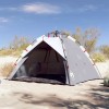 VidaXL Cort camping 3 persoane gri impermeabil setare rapidă 4005316