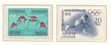 India 1972 Mi 538/39 MNH - Jocurile Olimpice vara, Munchen, Nestampilat