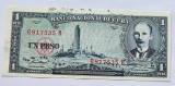 481. Bancnota Cuba 1 peso 1957