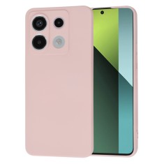 Husa premium pentru xiaomi redmi note 13 pro 5g / poco x6 - softflex, microfibra, pink sand foto