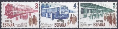 C3263 - Spania 1980 - Transporturi 3v.neuzat,perfecta stare foto