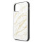 Husa de protectie, Guess Marble Glitter, iPhone 11 Pro, Alb/Auriu