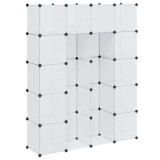 Cumpara ieftin Dulap modular cu 14 compartimente alb 37 x 146 x 180,5 cm