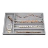 Suport Organizator Compartimentat pentru Bijuterii, Gri, 29x17.8 cm, CMCLASS
