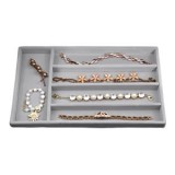 Suport Organizator Compartimentat pentru Bijuterii, Gri, 29x17.8 cm, CMCLASS