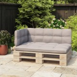 VidaXL Spătar pentru canapea din paleți, negru, 110 cm, fier 315790