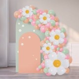 Set Decorativ de Petrecere cu Baloane Flori Pastelate, 70 buc, CMCLASS