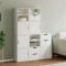 vidaXL Dulapuri laterale 5 buc ODDA alb 40x24x79 cm lemn masiv de pin 3365357