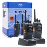 Cumpara ieftin Aproape nou: Inlocuit prin PNI PMR R40 - Statie radio portabila PNI PMR R20, set cu