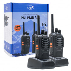 Resigilat : Inlocuit prin PNI PMR R40 - Statie radio portabila PNI PMR R20, set cu foto