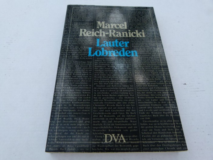Lauter Lobreden - Marcel Reich -Ranicki