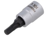 Tubulară HEX 4mm 1/4 33mm