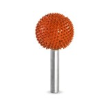 Tvrdokovov&aacute; Ihličkova ra&scaron;plička tvar GULIČKA -pr. 25,4 mm stopka 6 mm, Granulatie Saburr FOARTE ASPRA - PORTOCALIE