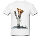 Cumpara ieftin Tricou &quot; Caine la laptop &quot;