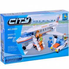 Set cuburi Lego,actual investing, model avion, 252 piese foto