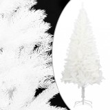 VidaXL Brad de Crăciun artificial, ace cu aspect natural, alb, 210 cm