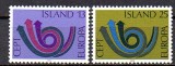 ISLANDA 1973, EUROPA CEPT, serie neuzata, MNH