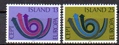 ISLANDA 1973, EUROPA CEPT, serie neuzata, MNH foto