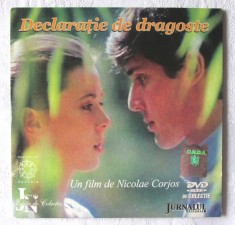 DVD de colectie: &amp;quot;DECLARATIE DE DRAGOSTE&amp;quot;, Un film de Nicolae Corjos, 2008 foto