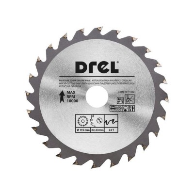 Disc circular vidia, 24 dinti, 115 mm, Drel foto