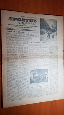 sportul popular 20 noiembrie 1954-recorduri la natatie,cupa la tir,ciclocros foto