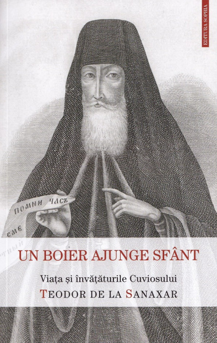 Un Boier Ajunge Sfant. Viata Si Invataturile Sfantului Teodor De La Sanaxar, - Editura Sophia