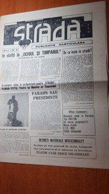 ziarul strada anul 1,nr.2 / 1990-demolarea statuii lui lenin de la scanteia foto
