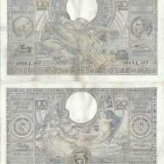 1942 (21 X), 100 francs (P-107a.27) - Belgia