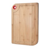 Tocator de bucatarie universal Pufo din lemn de bambus, cu orifiu de agatare, 30 x 20 cm, maro