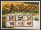 ZAMBIA 2000 FAUNA INSECTE FLUTURI LEI, Nestampilat