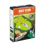 Set de Golf, Cyrax, Interactiune Parinte-Copil, Covor de Golf, 140 x 98 cm, 4 Mingii cu Scai, 3 Crose Reglabile, Model B, +3 Ani, Multicolor