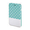 Husa Booklet Lovely Dots iPhone 6 Hama, Verde/Alb, iPhone 6/6S, Cu clapeta, Vinyl