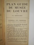 1927, Plan-guide du musee du Louvre, Musees nationaux, Palais du Louvre, 44 pag