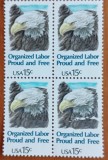 USA-''Vulturu american''-timbru in bloc de 4-MNH LUX-NESTAMPIL.-VEZI SCAN